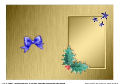 Elegant Christmas Greeting Matching Insert 5 x 7 Portrait