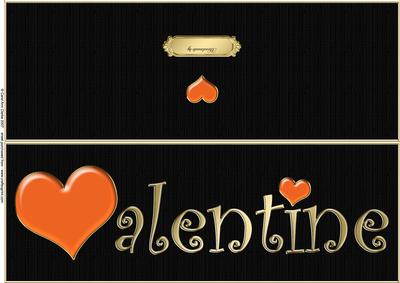 Large Dl Valentine Quick Cut and Fold Card