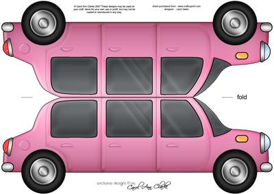 Stretch Limo Shaped Card