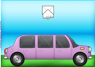 Large Dl Stretch Limo Quick Cut and Fold Card
