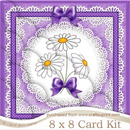 8 x 8 Denim and Daisies Kit with Scalloped Corners