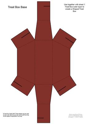 Dressed to Thrill! Shaped Treat or Favour Box Sheet 2