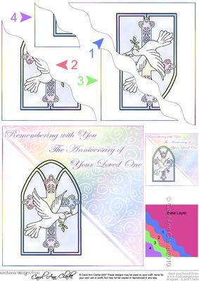 Anniversary of Losing a Loved One Wavy Corner Side Stacker