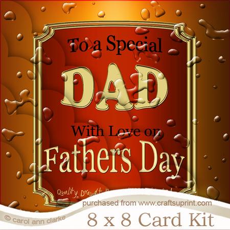 8 x 8 Fathers Day Beer Label Kit with Scalloped Corners