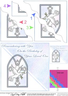 Anniversary of Loved Ones Birthday Wavy Corner Side Stacker