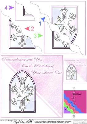 Anniversary of Loved Ones Birthday Wavy Corner Side Stacker