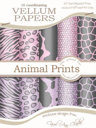Funky Fun Animal Print Vellum Paper Kit