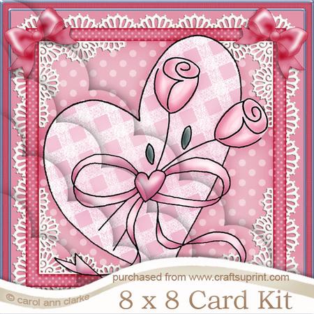 8 x 8 Lovin Heart Kit with Scalloped Corners