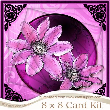 8 x 8 Clematis Twisted Tunnel Card Kit