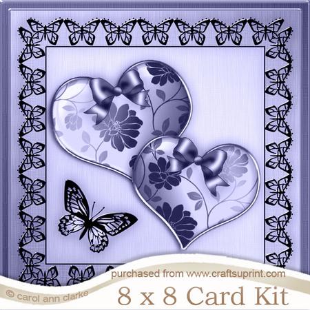 8 x 8 Elegant Romance Kit with 3D Decoupage