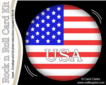 Usa Flag Rock N Roll Kit with Envelope and Insert