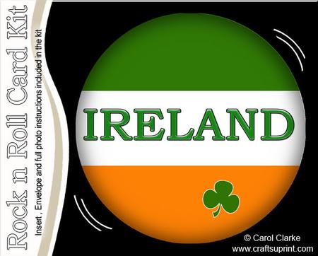Irish Flag Rock N Roll Kit with Envelope and Insert