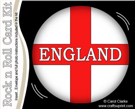 English Flag Rock N Roll Kit with Envelope and Insert