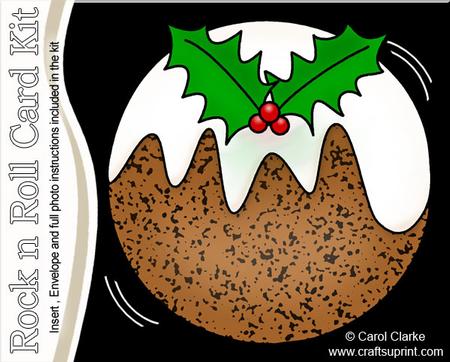 Christmas Pud Rock N Roll Kit with Envelope and Insert