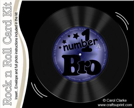 Number 1 Brother Record Rock N Roll Kit, Envelope and Insert