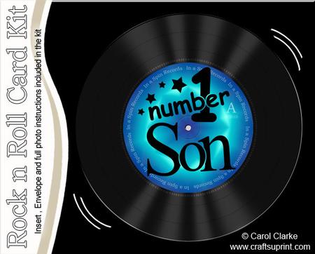 Number 1 Son Record Rock N Roll Kit, Envelope and Insert