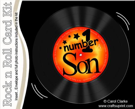 Number 1 Son Record Rock N Roll Kit, Envelope and Insert