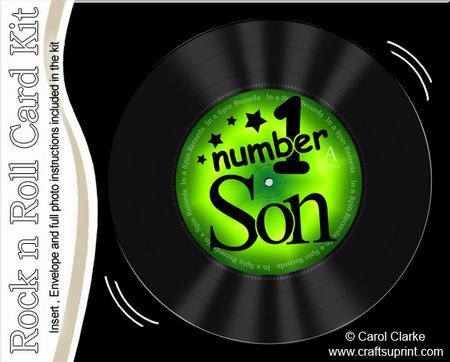 Number 1 Son Record Rock N Roll Kit, Envelope and Insert