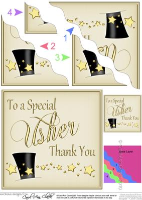 Usher Thank You Wavy Corner Side Stacker