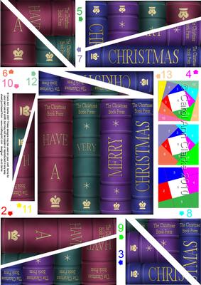 Merry Christmas Books Twisted Spiral Side Stacker