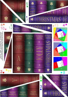 Merry Christmas Books Twisted Spiral Side Stacker