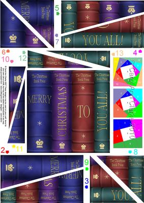 Merry Christmas Books Twisted Spiral Side Stacker