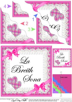 Scottish Tartan Birthday Wavy Corner