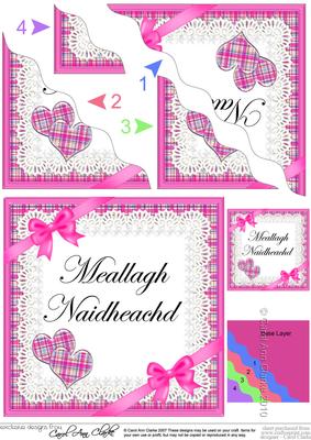 Scottish Tartan Congratulations Wavy Corner