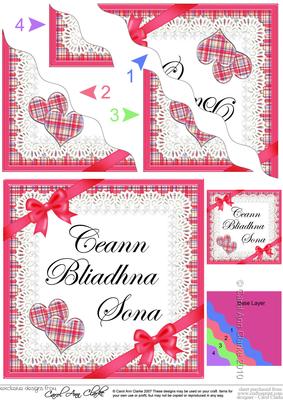 Scottish Tartan Anniversary Wavy Corner