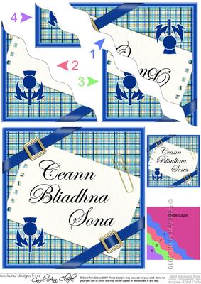 Scottish Tartan Anniversary Wavy Corner