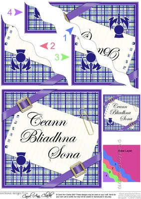 Scottish Tartan Anniversary Wavy Corner