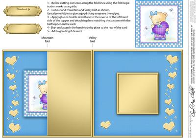 Rosie's Heart No-hole Fold Back Card