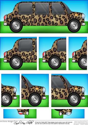 Dl Leopardskin Stretch Limousine with Side Stacker Topper