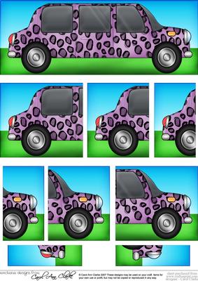Dl Leopardskin Stretch Limousine with Side Stacker Topper