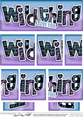 Dl Wild Thing Felties Side Stacker Topper