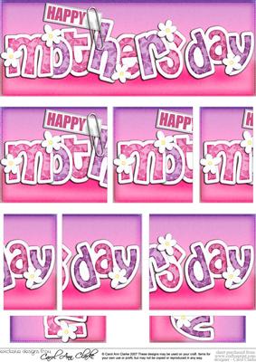Dl Mothers Day Felties Side Stacker Topper