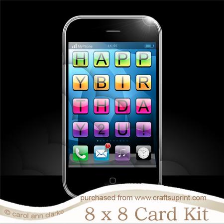 8 x 8 Smart Phone Kit with Scalloped Corners