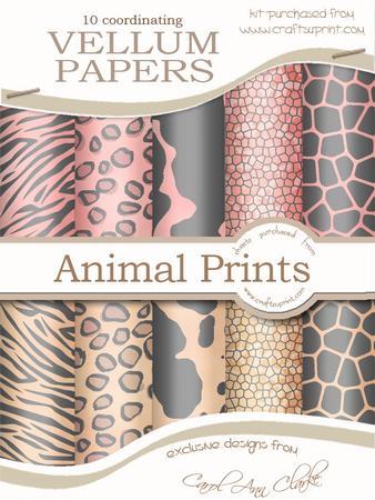 Funky Fun Animal Print Vellum Paper Kit