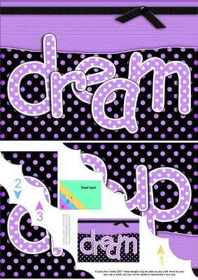 A5 Polka Dot Dream Scallop Corner Side Stacker Topper