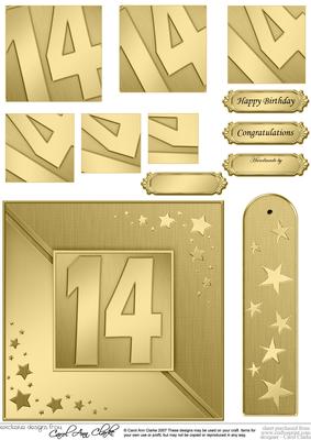 14th Metallic Age Quick Card with Twisted Pyramage
