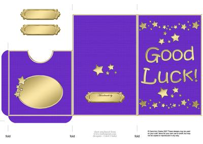 Good Luck Lottery Wallet Card
