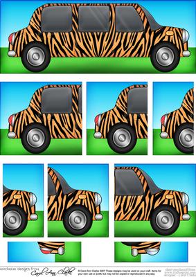 Dl Zebra Stripe Stretch Limousine with Side Stacker Topper