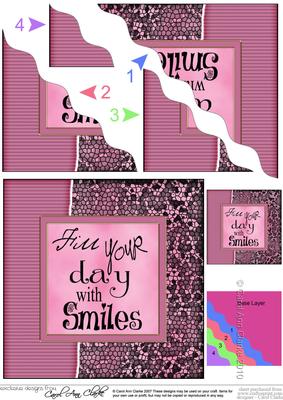 Fun and Funky Animal Print Wavy Corner Side Stacker Topper