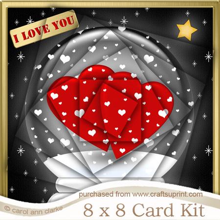 8 x 8 Love Hearts Globe Kit with Twisted Pyramage