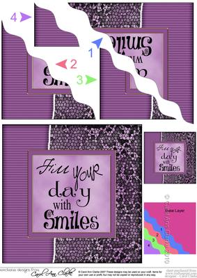 Fun and Funky Animal Print Wavy Corner Side Stacker Topper