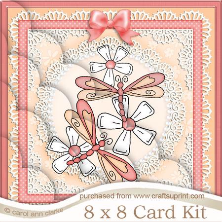 Dreamy Dragonflies 8 x 8 Kit with Scalloped Corners