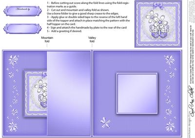 Fluttery Butterfly - No-Hole Fold Back Card