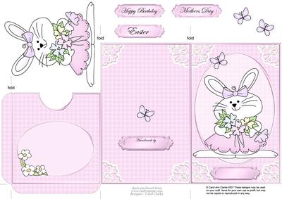 Cute Little Easter Bunny Lottery Wallet Card