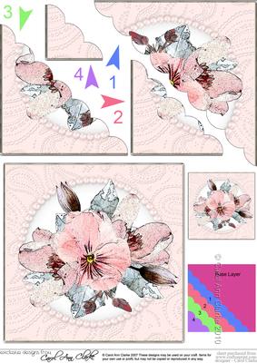 Posy and Pearls - Scalloped Corner Stacker