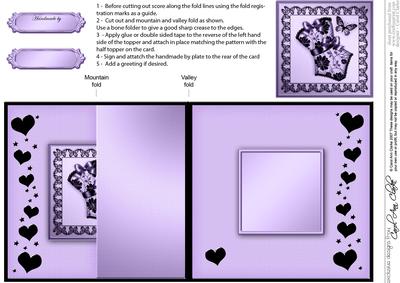 Elegant Boudoir No-hole Fold Back Card